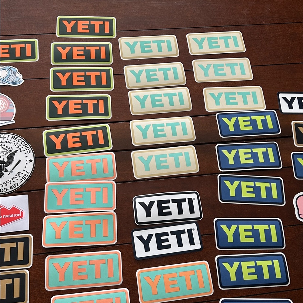 Yeti Vibrant Sticker Set - Picture 4 of 5